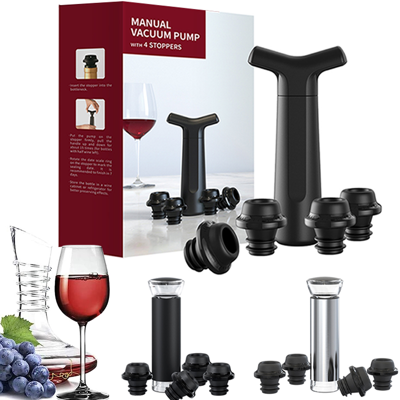 Wine Stopper Vacuum - Vakumlu Şarap Tıpaları Vakum Pompası 4