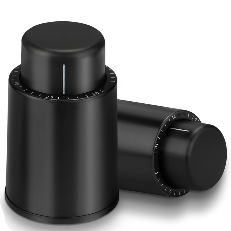 Wine Stopper Vacuum - Zaman ölçeği kaydı ile vakum şarap