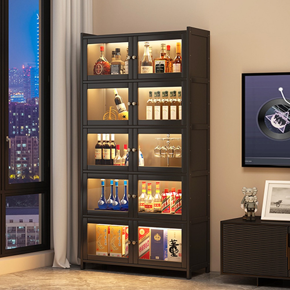 Wine & Beer Shop - Duvara monte şarap dolabı, oturma odası,