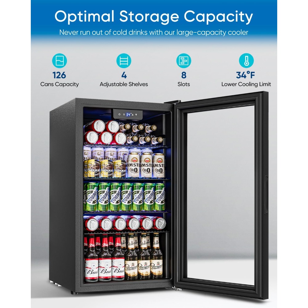 Wine Beer Fridge Small - ABD'den Gönderilen Mini Buzdolabı 3.2 Cu.Ft