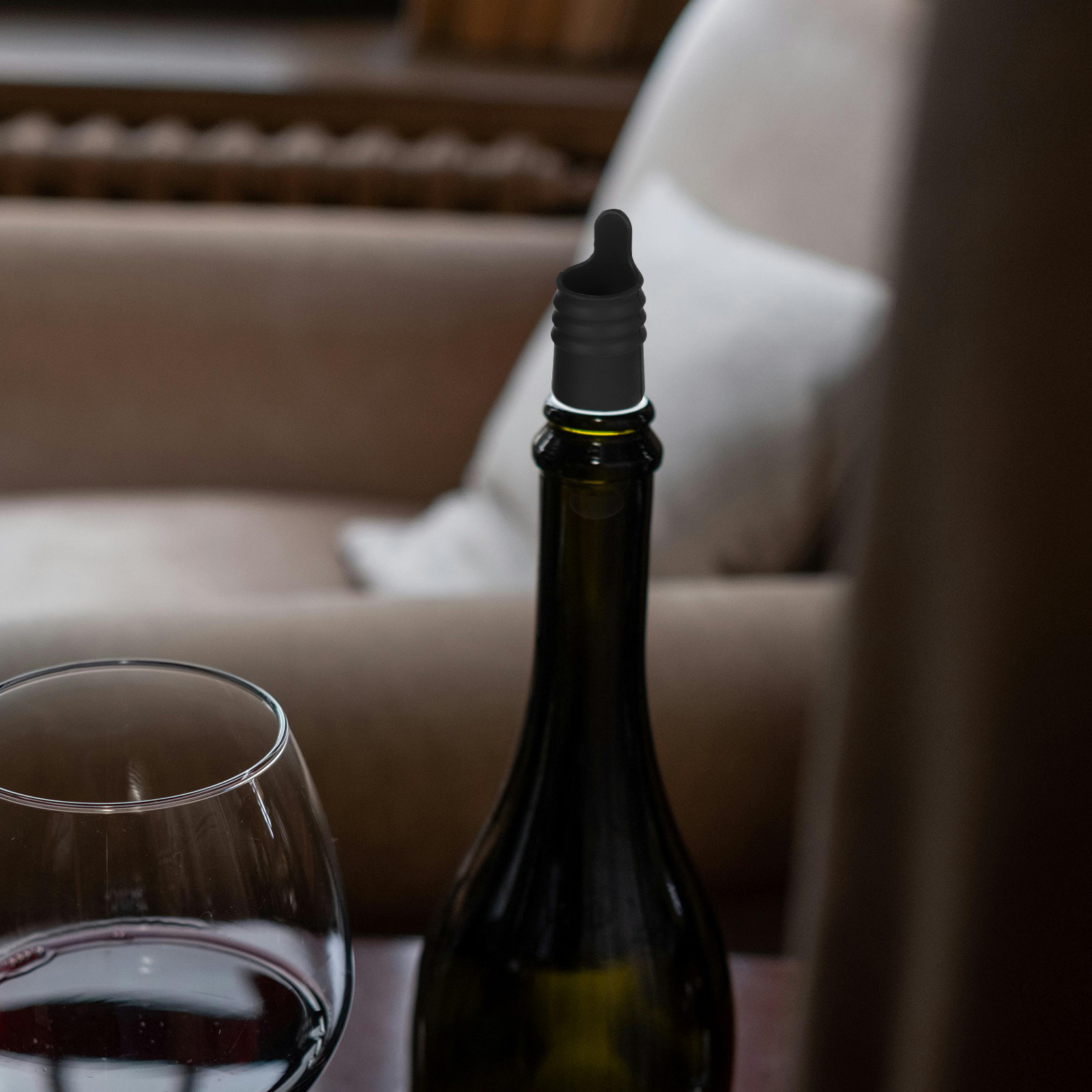 Wine Stopper Vacuum - 4 adet silikon şarap şişesi tıpaları