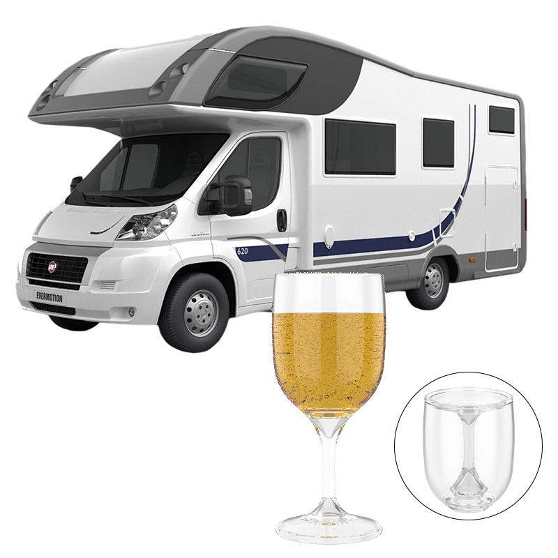 Wine & Beer Shop - Katlanır Şarap Bardağı Şeffaf Gıda Sınıfı