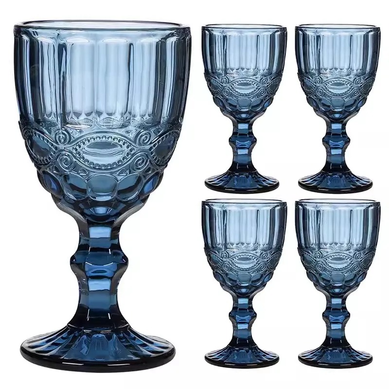 Wine Beer Foot - Yüksek Ayaklı Renkli Kristal Cam Kahve
