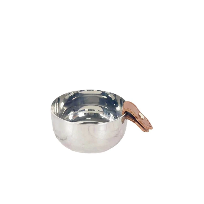 Ice Bucket Silver - Modern Deri Gümüş Metal Şampanya Kırmızı