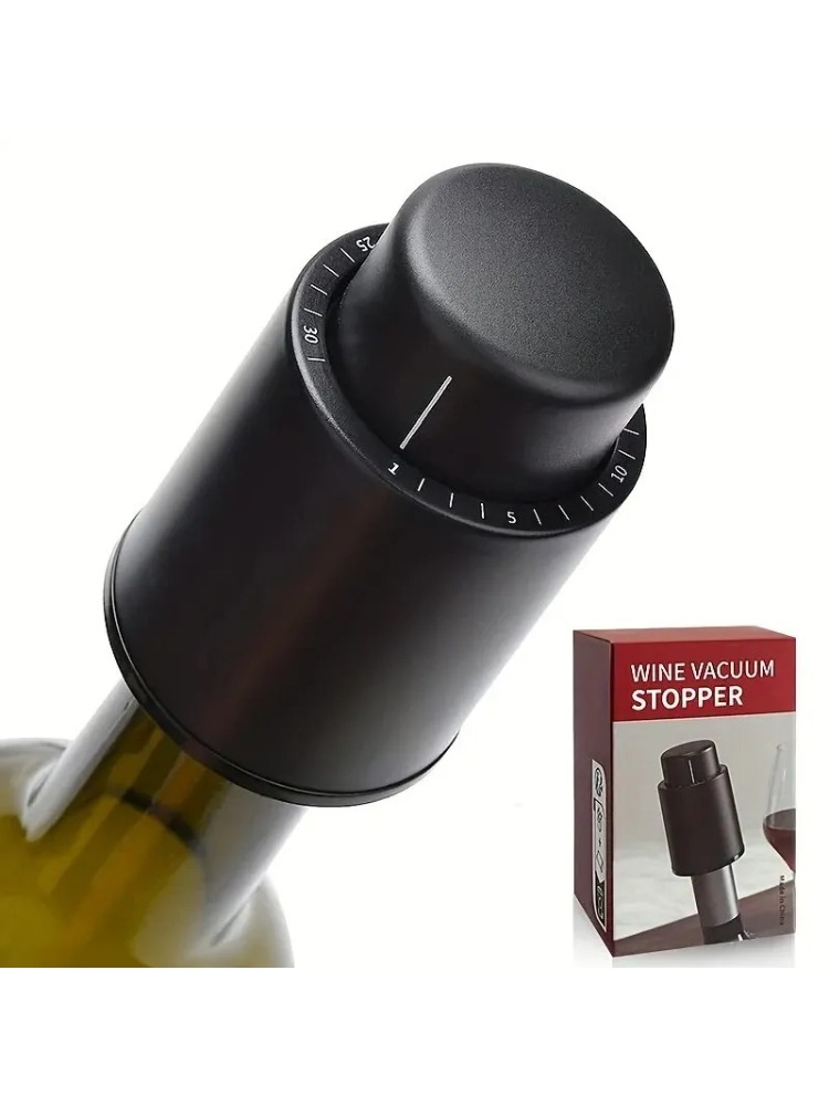 Wine Stopper Vacuum - Vakum Pompası Şarap Koruyucu Kapak Stoper