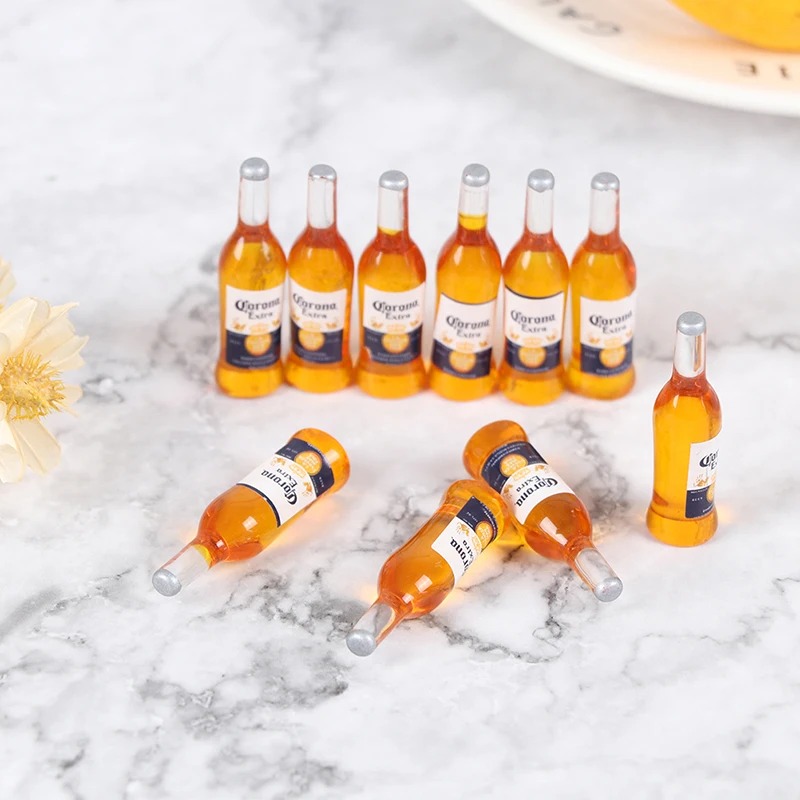 Wine Y Beer - 10 adet 1:12 ölçekli Mini reçine