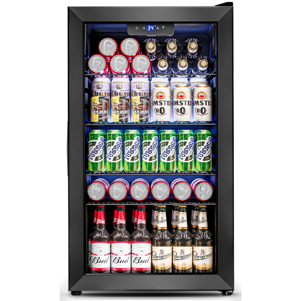 Wine Beer Fridge Small - Cam Kapılı Kompakt İçecek Dolabı -