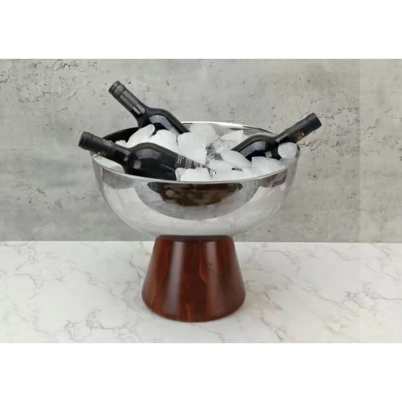 Masif ahşap özel metal buz kov - Ice Bucket Silver incelemesi ve fiyatı