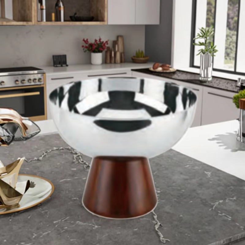 Masif ahşap özel metal buz kov - Ice Bucket Silver incelemesi ve fiyatı