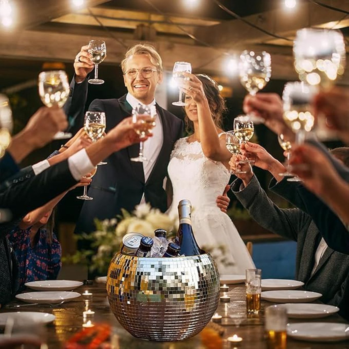 KSOL 10 İnç Disko Topu Buz Kov - Ice Bucket Silver incelemesi ve fiyatı