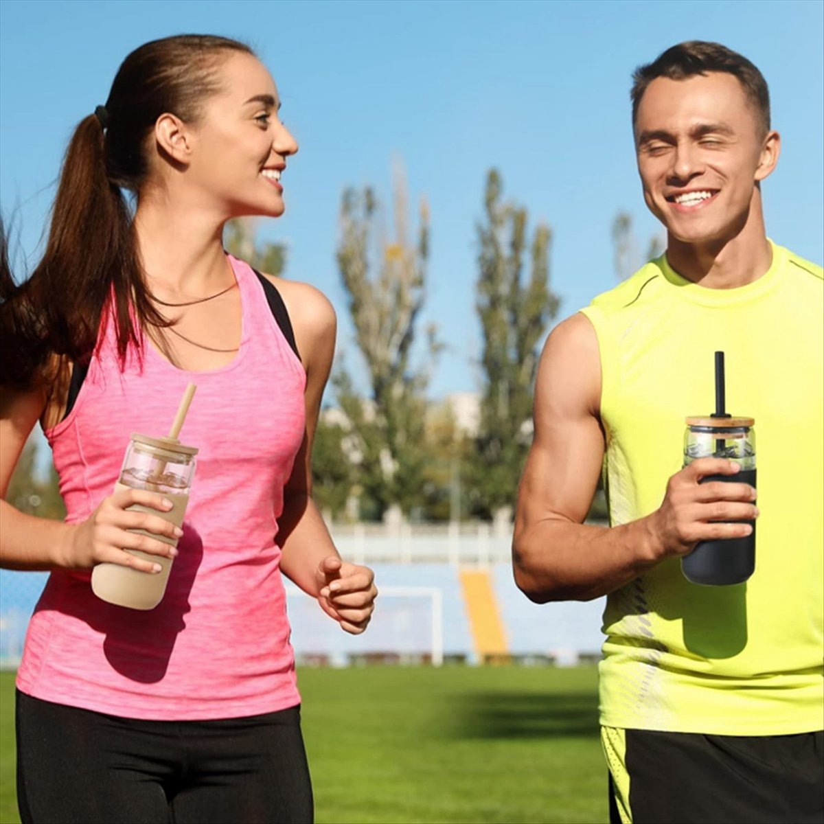 2 Renkli 20 OZ Cam Bardaklar,  - Beer & Wine Downtown incelemesi ve fiyatı