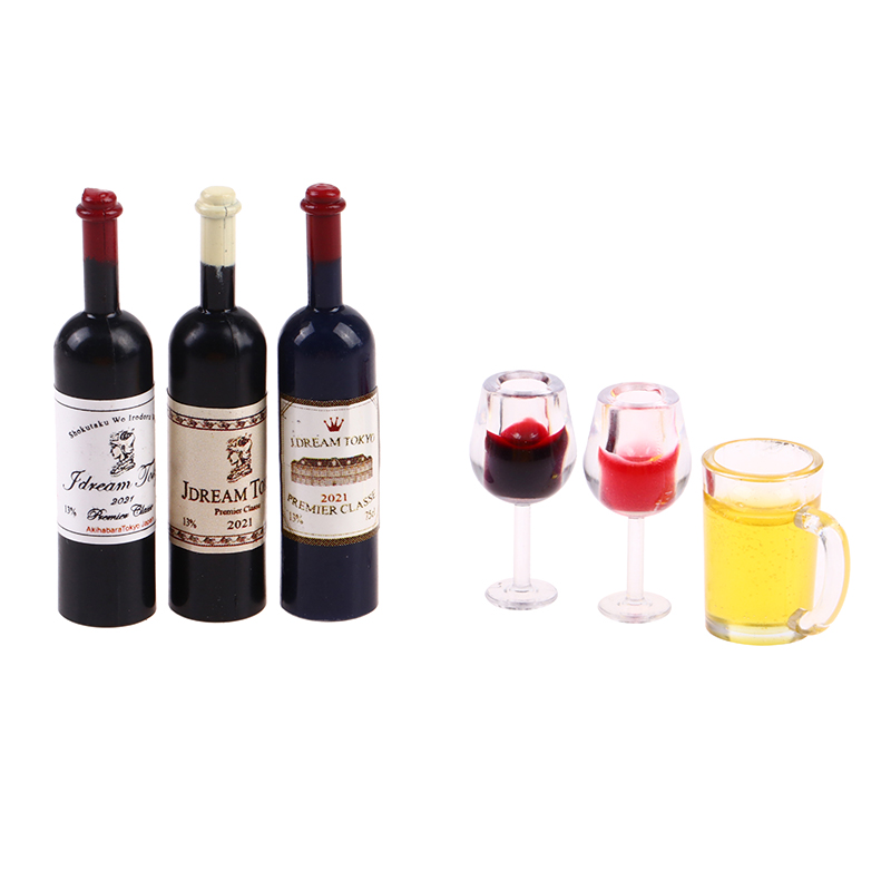 5 adet 1:12 Evcilik Minyatür Ş - Wine Y Beer incelemesi ve fiyatı