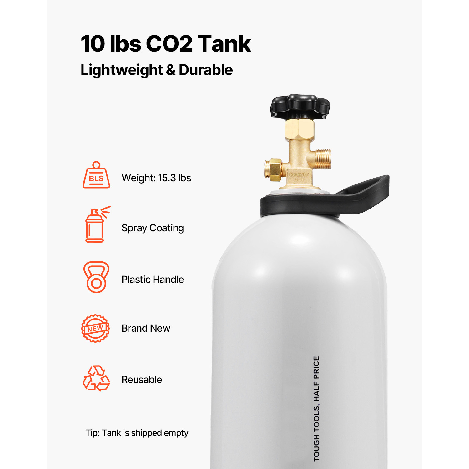 SucceBuy CO2 Tüpü 10 lbs Yeni  - Beer & Wine Downtown incelemesi ve fiyatı